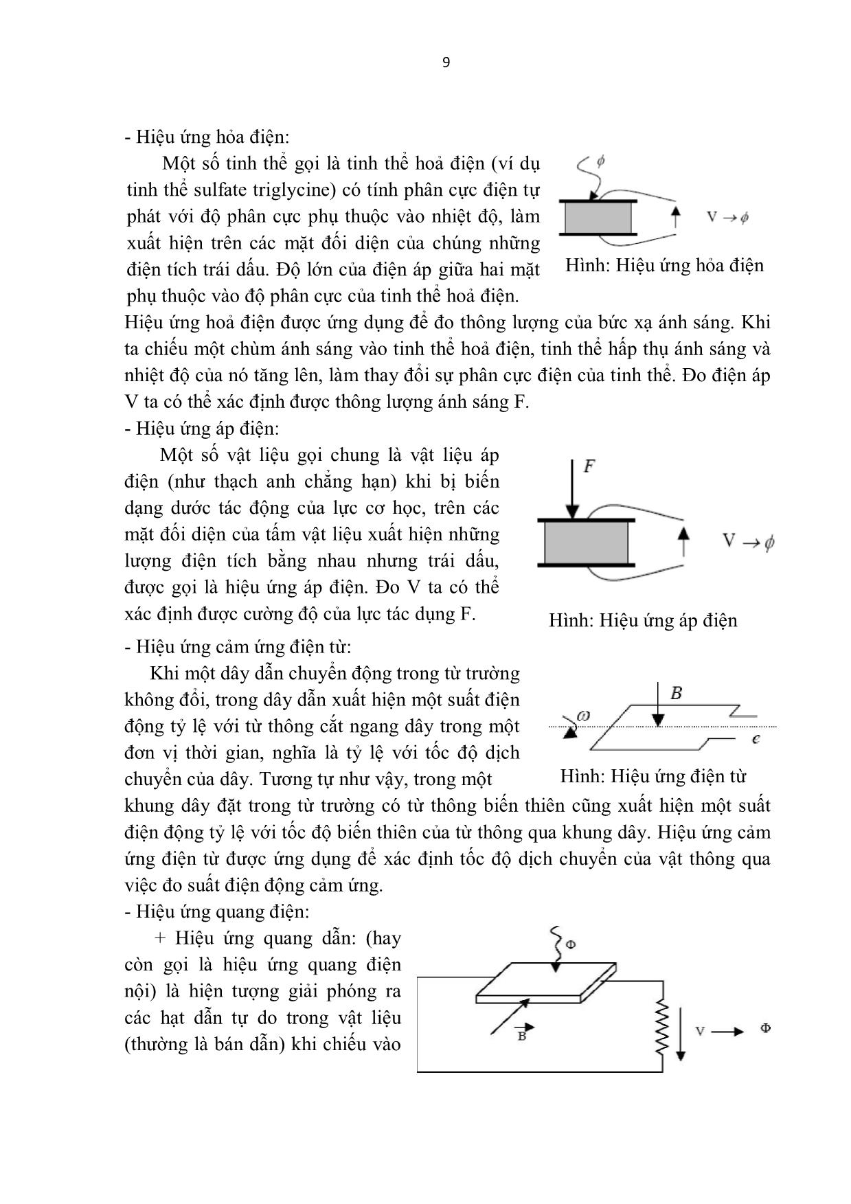 Giáo trình Mô đun Kỹ thuật cảm biến - Điện dân dụng trang 9