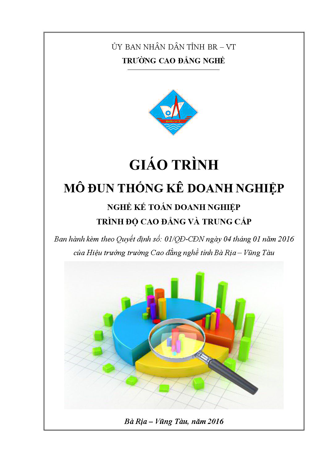 Giáo trình mô đun Thống kê doanh nghiệp trang 1