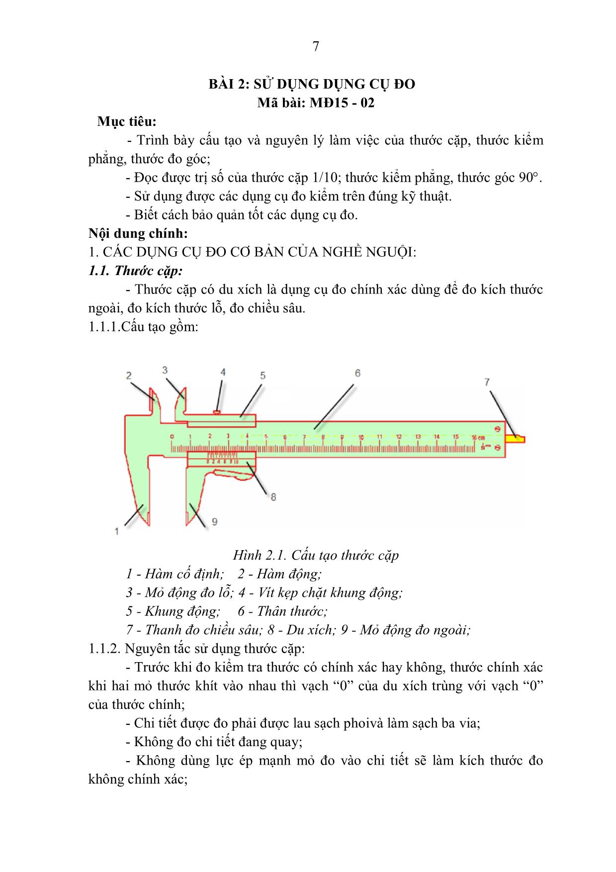 Giáo trình Mô đun Thực tập nguội - Kỹ thuật máy lạnh và điều hòa không khí trang 8