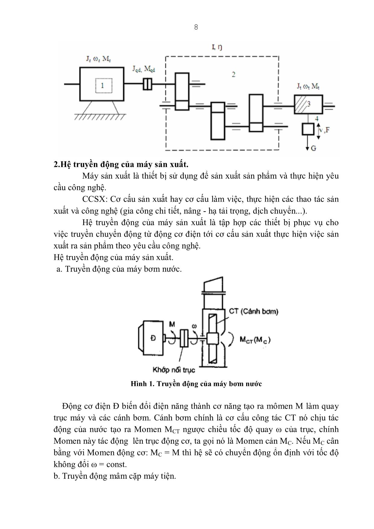 Giáo trình Mô đun Truyền động điện - Điện công nghiệp trang 8