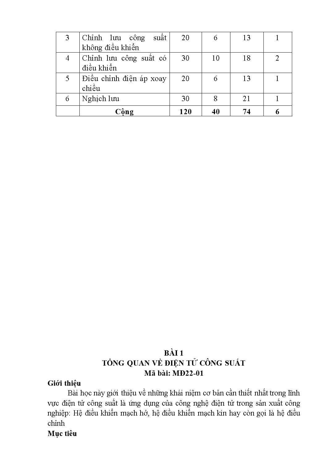 Giáo trình môn Điện tử công suất trang 6