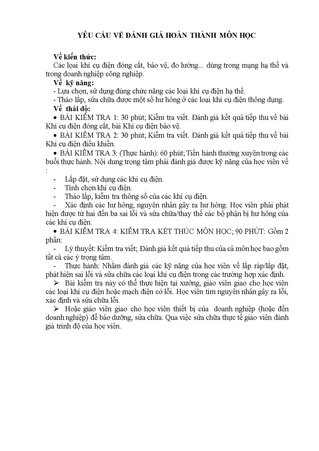 Giáo trình môn Khí cụ điện trang 4