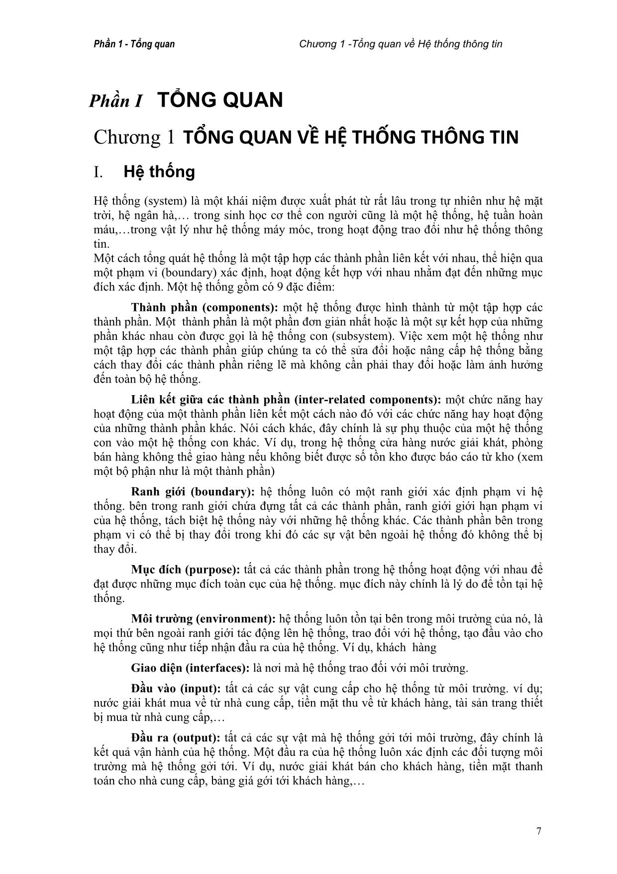 Giáo trình Phân tích thiết kế hệ thống thông tin (Phần 1) trang 7