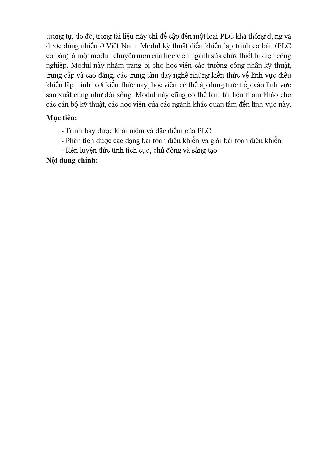 Giáo trình PLC cơ bản trang 5