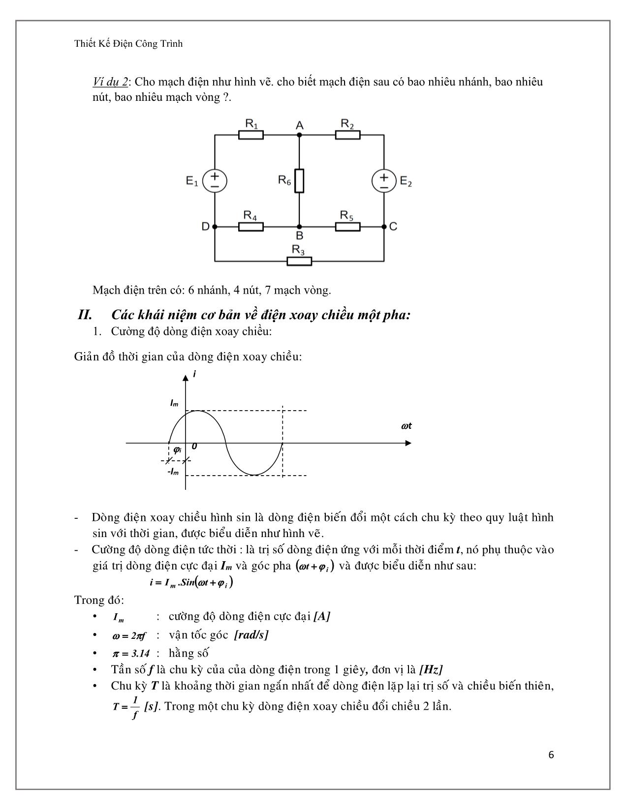 Giáo trình Thiết kế điện công trình - Chương 1: Nguồn điện trong công trình trang 6