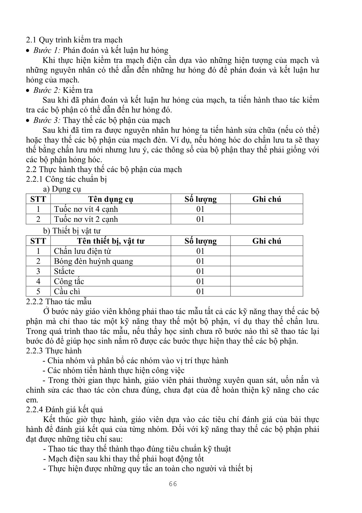 Giáo trình Thực hành điện cơ bản (Phần 2) trang 3