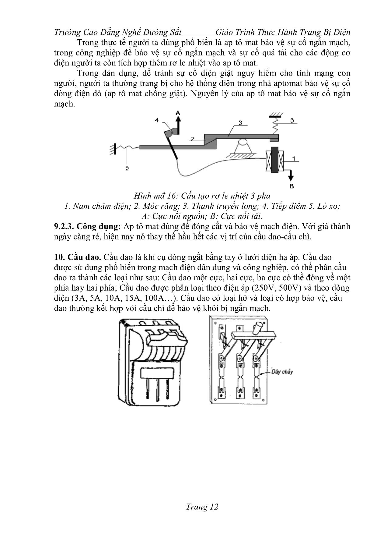 Giáo trình Thực hành trang bị điện (Phần 1) trang 10