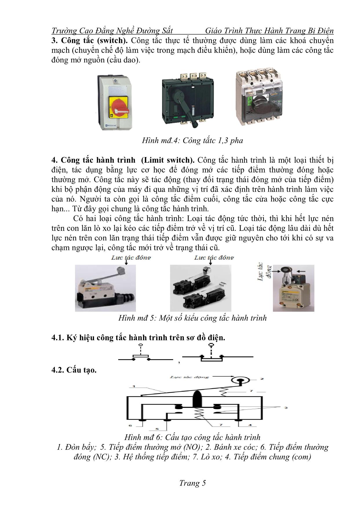 Giáo trình Thực hành trang bị điện (Phần 1) trang 3