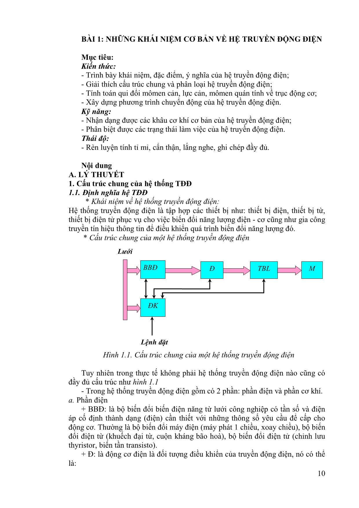 Giáo trình Truyền động điện trang 10