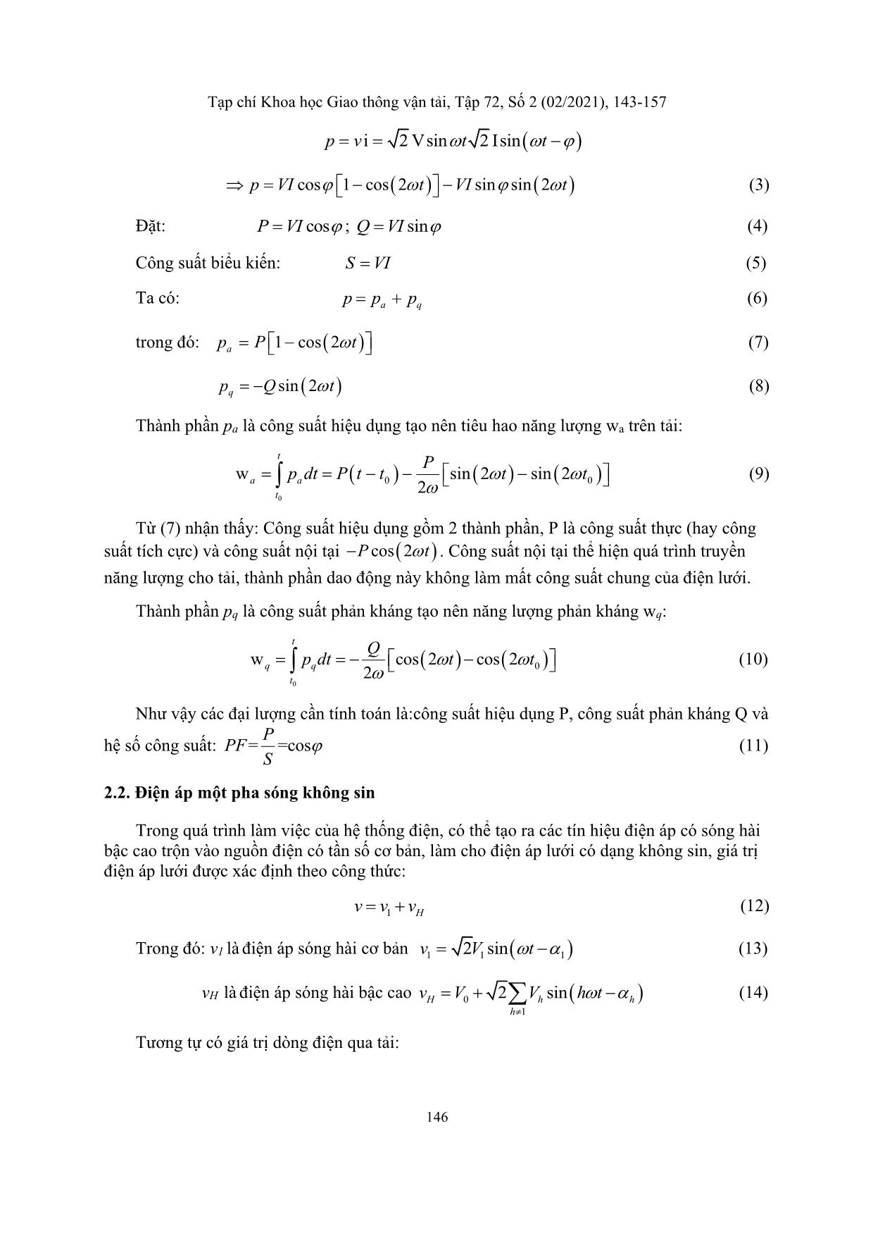 Improving computing efficiency in electric power measurement using goertzel algorithm trang 4