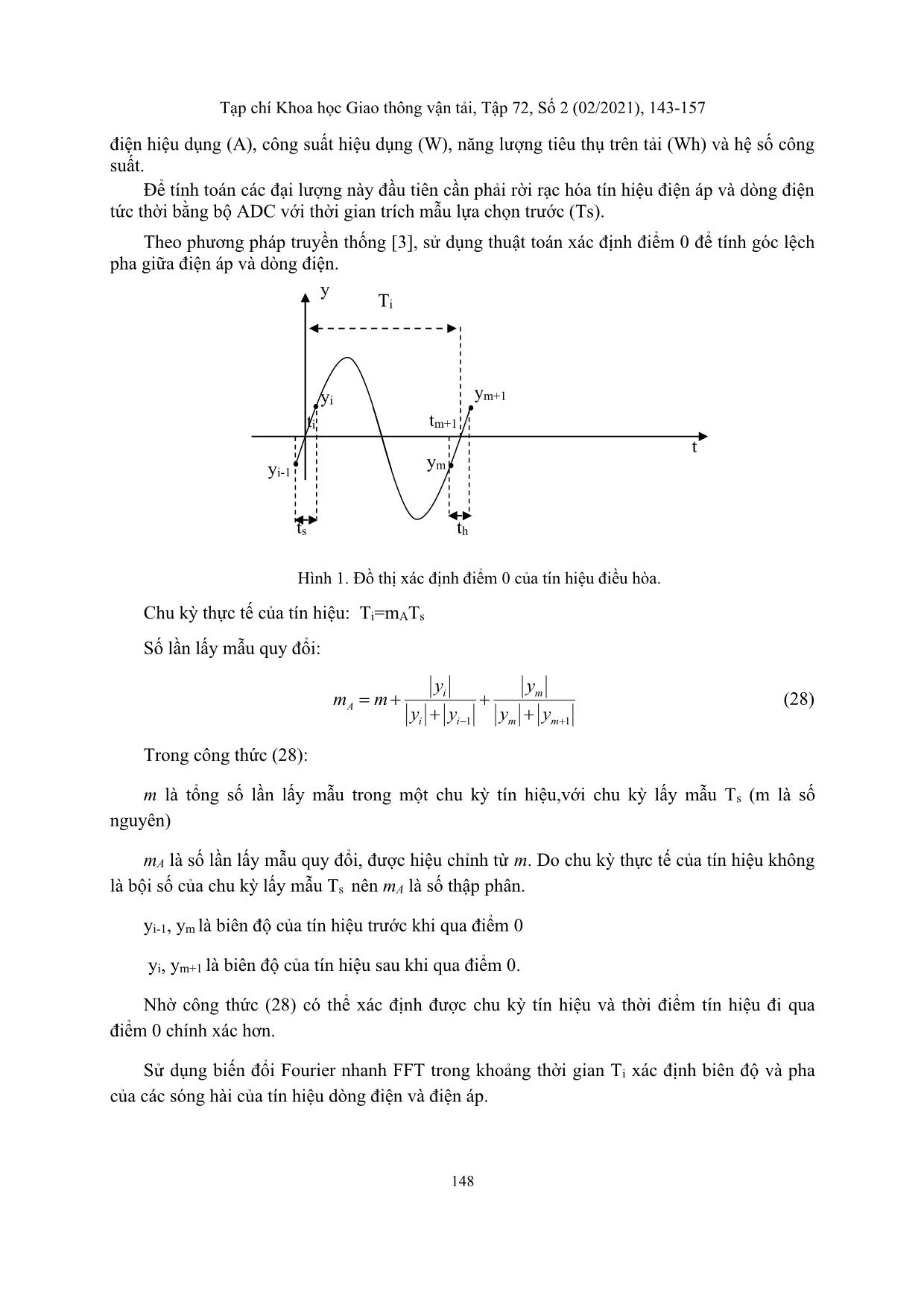 Improving computing efficiency in electric power measurement using goertzel algorithm trang 6