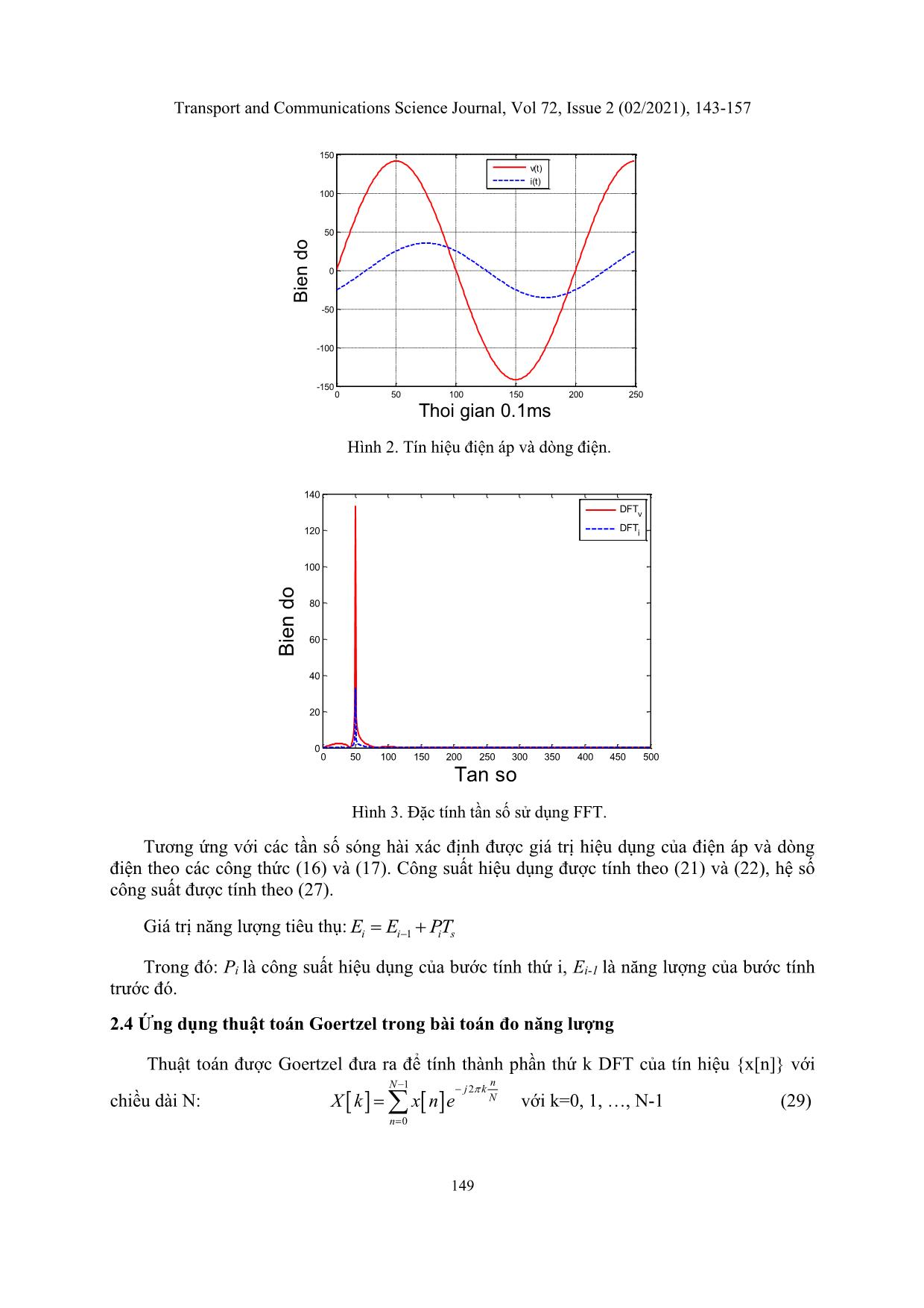 Improving computing efficiency in electric power measurement using goertzel algorithm trang 7