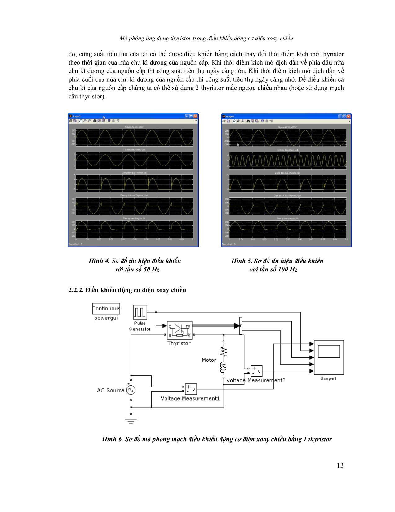 Mô phỏng ứng dụng thyristor trong điều khiển động cơ điện xoay chiều trang 5