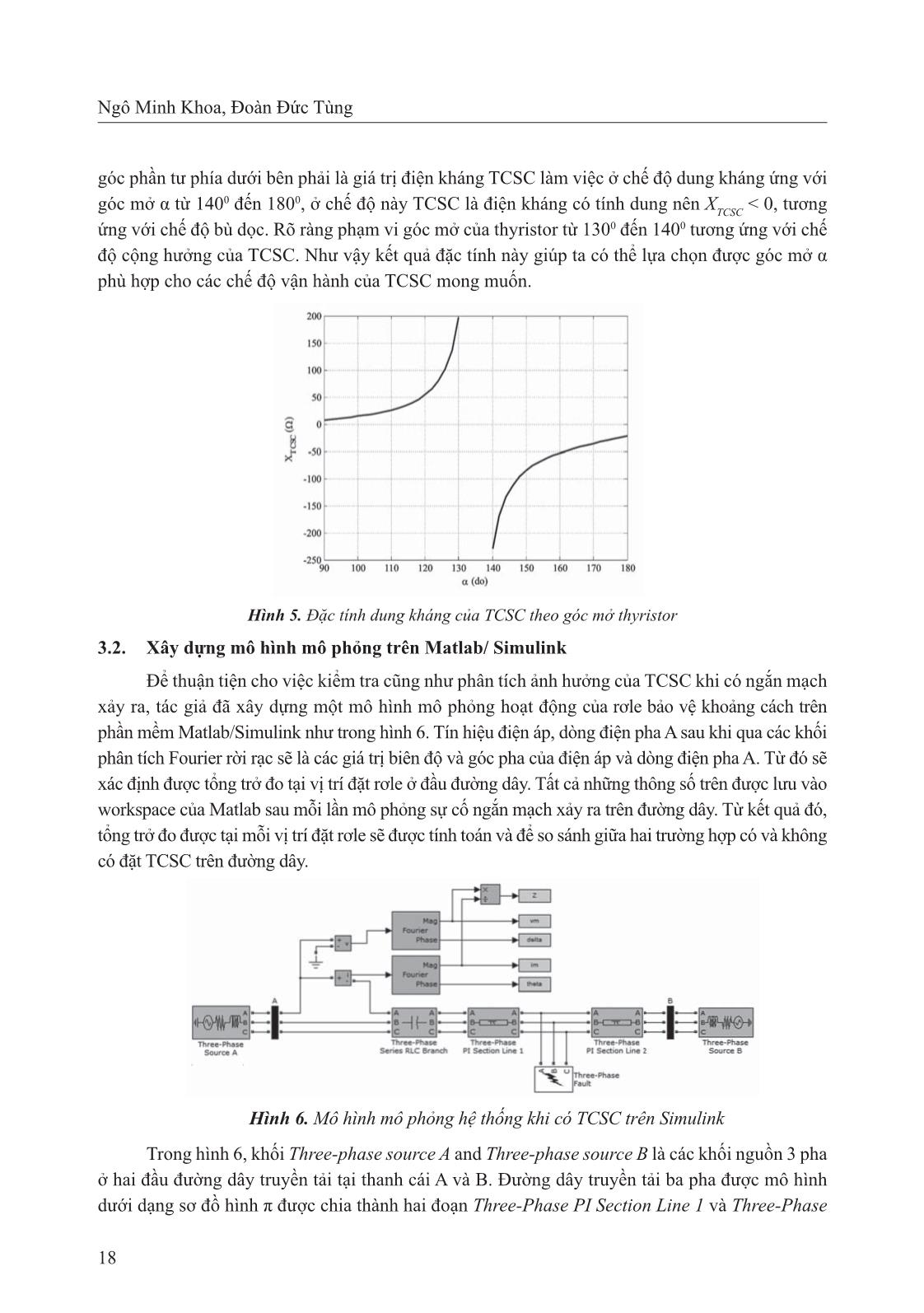 Nghiên cứu ảnh hưởng của thiết bị TCSC đến rơle bảo vệ khoảng cách trên đường dây truyền tải điện năng trang 6