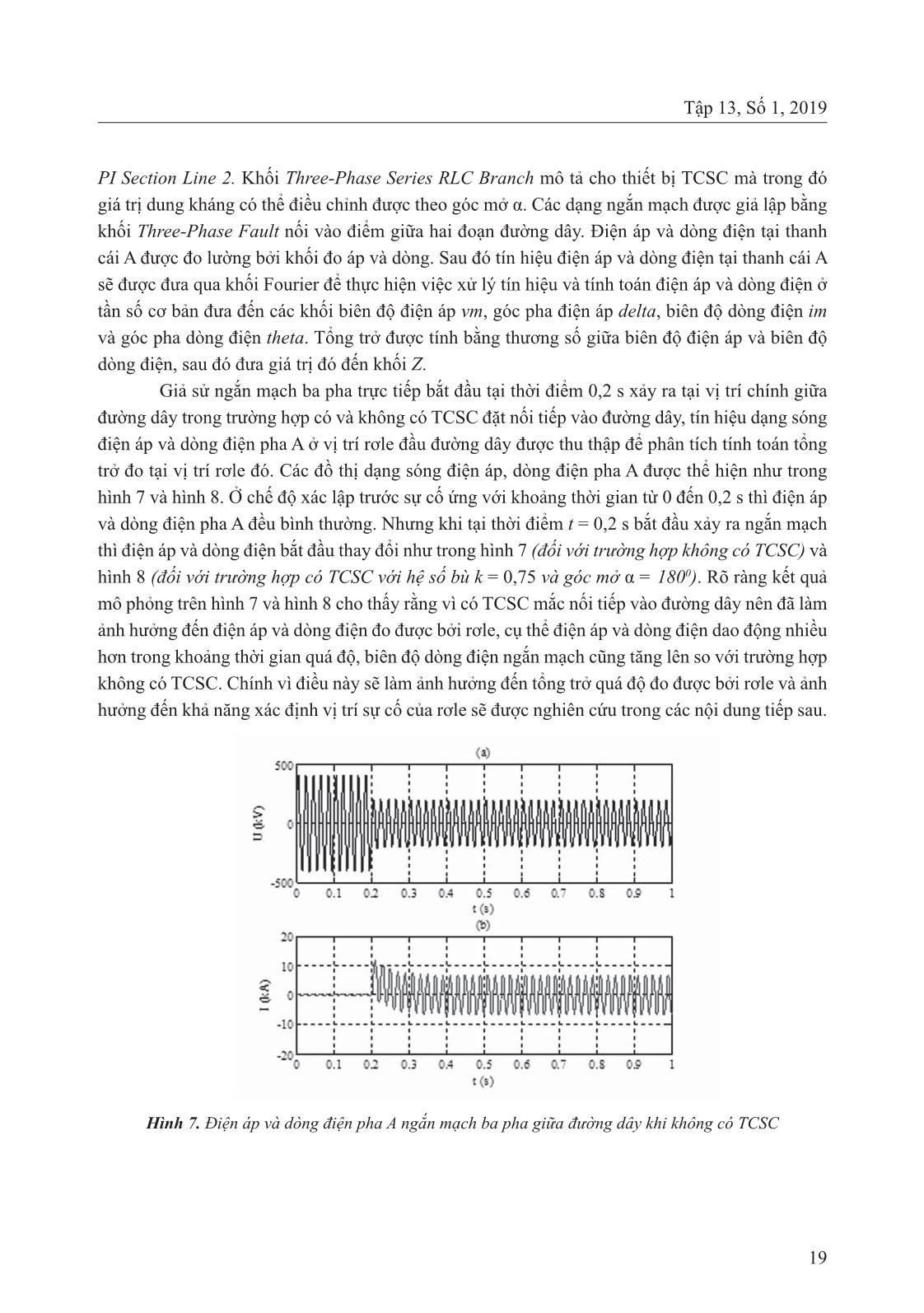 Nghiên cứu ảnh hưởng của thiết bị TCSC đến rơle bảo vệ khoảng cách trên đường dây truyền tải điện năng trang 7