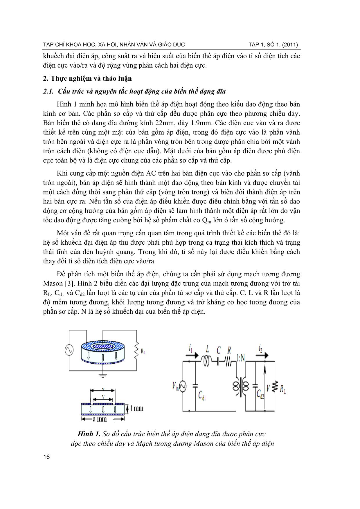 Nghiên cứu tính chất vật lý của hệ vật liệu PZT-PMN-PSN và ứng dụng chế tạo biến thế áp điện dạng đĩa trang 2