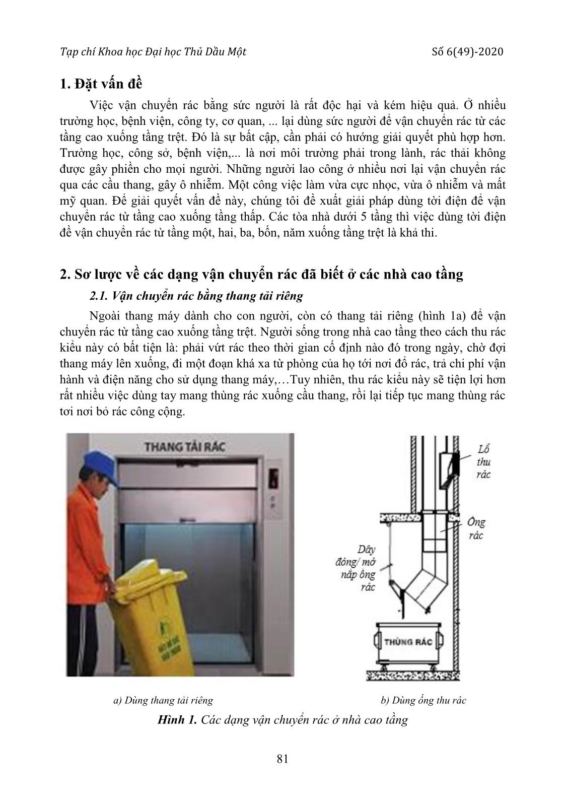 Nghiên cứu và thiết kế hệ thống vận chuyển rác bằng tời điện trang 2