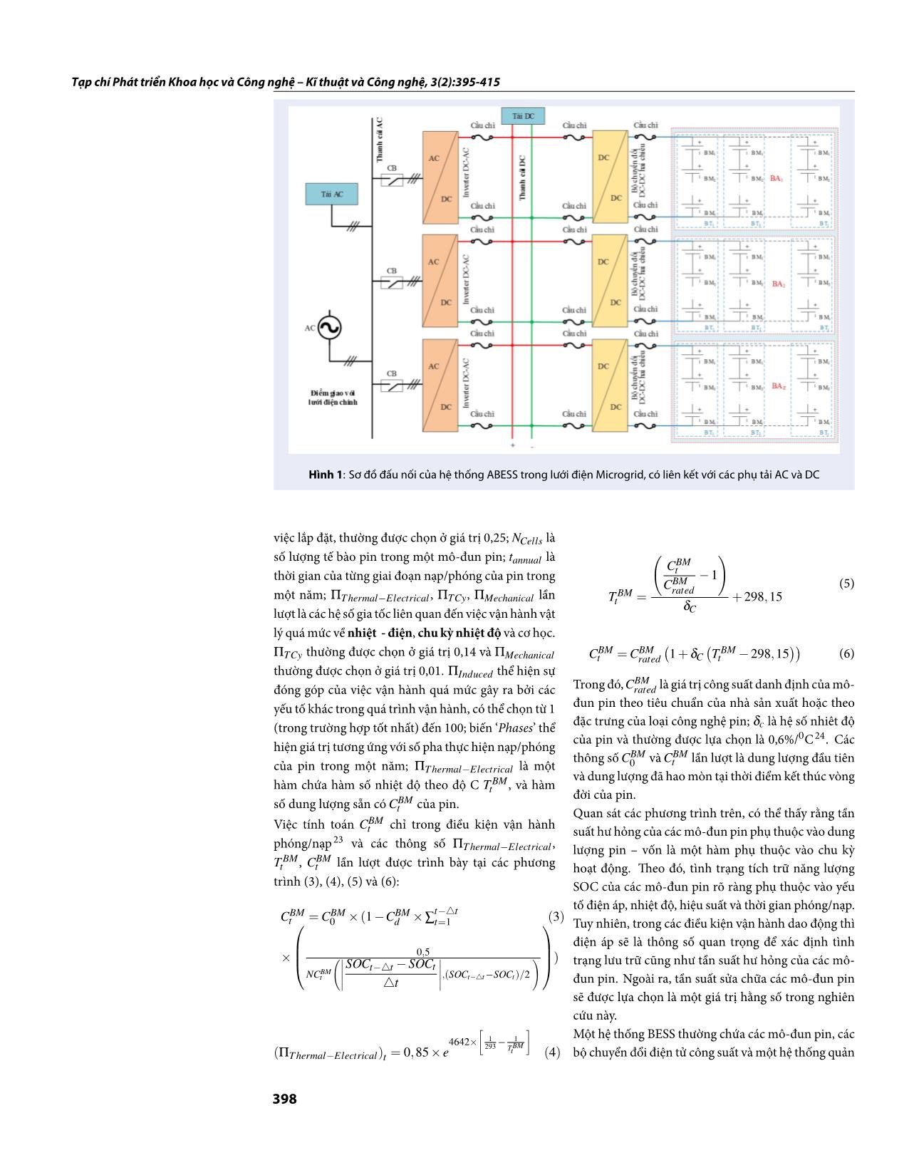 Phương pháp đánh giá độ tin cậy của hệ thống pin lưu trữ năng lượng ABESS có xem xét đến sự ảnh hưởng của các hiện tượng dao động xuất hiện trong quá trình vận hành trang 4