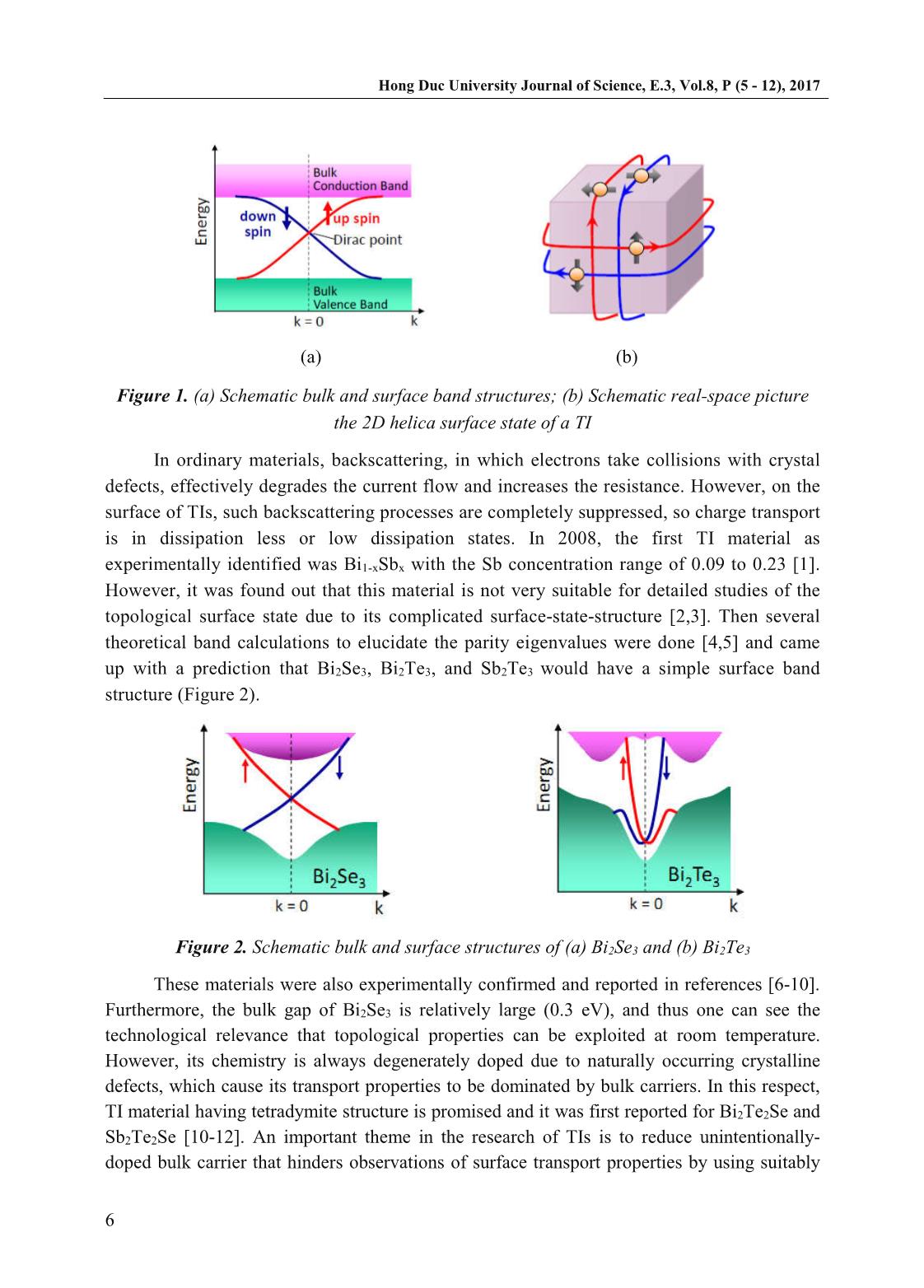 Preliminary study on gete - sbte and sm - b topological insulators trang 2