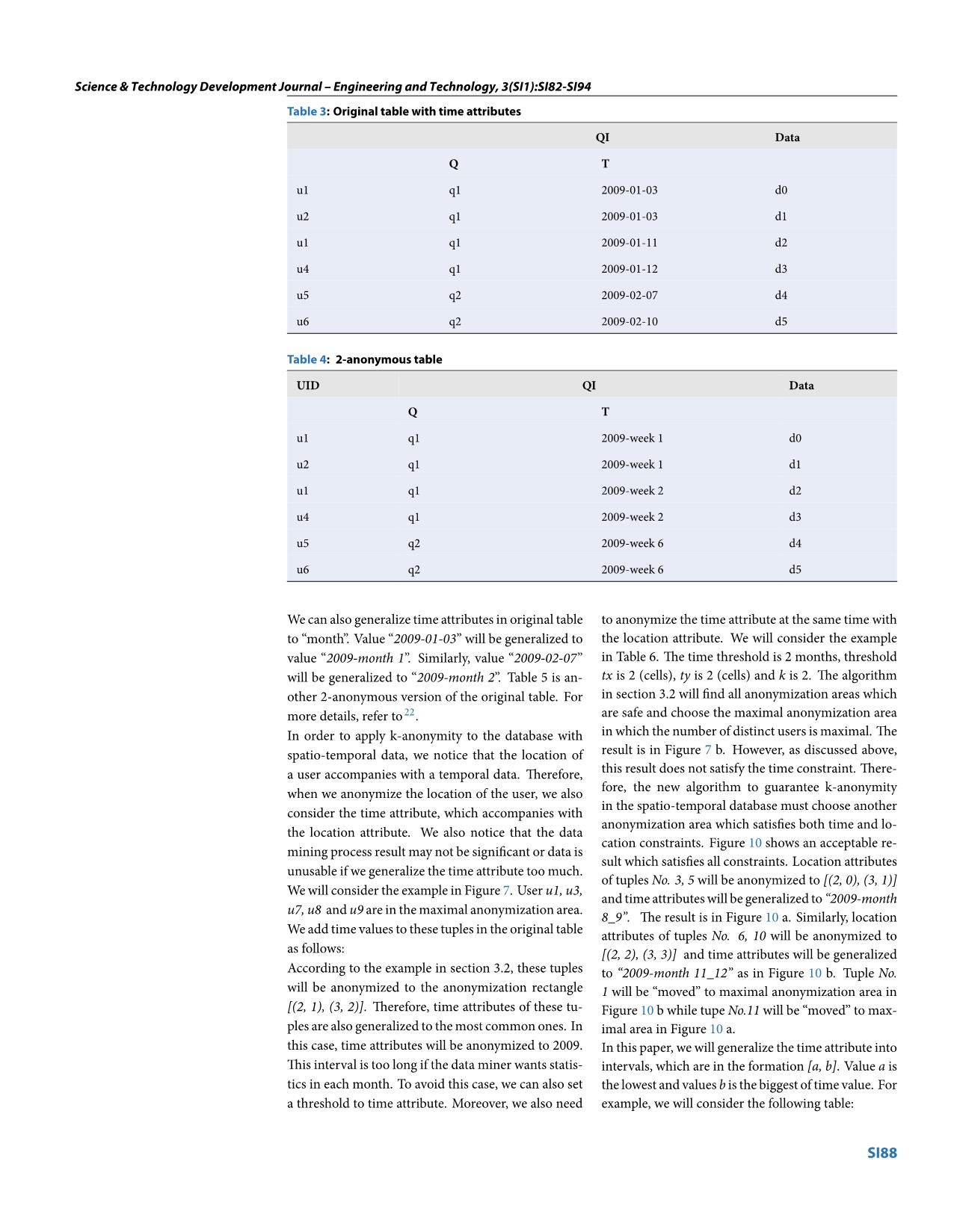 Privacy preserving spatio-temporal databases based on k-anonymity trang 7