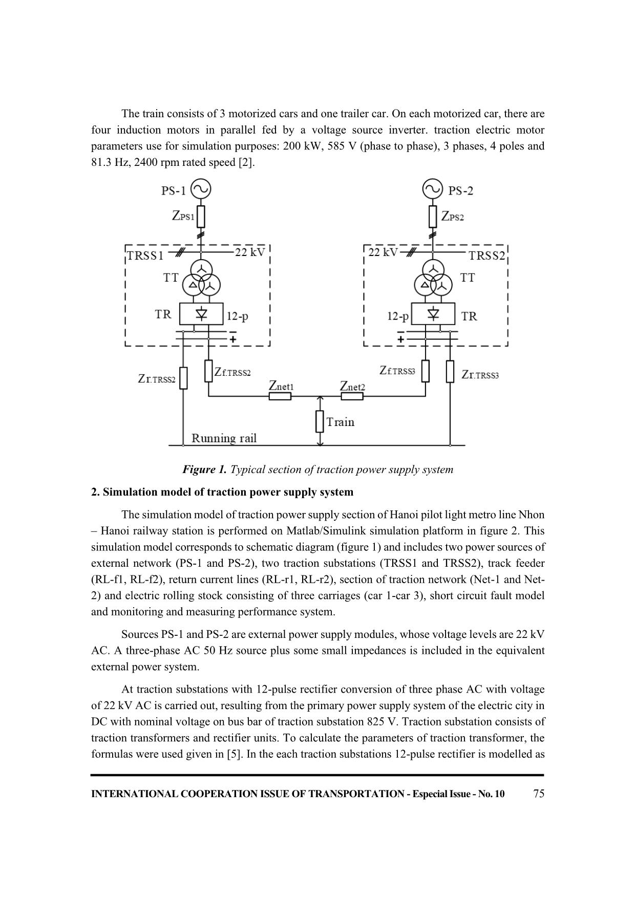 Research on simulating the short circuit faults in dc traction network of hanoi pilot light metro line nhon – Ha Noi railway station trang 3