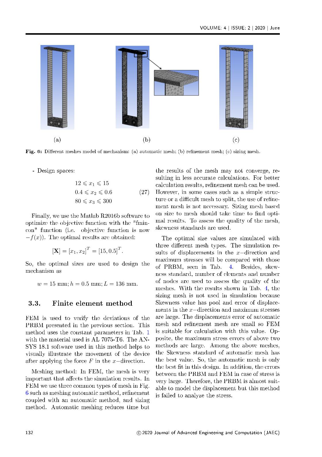 Statics analysis and optimization design for a fixed - guided beam flexure trang 8