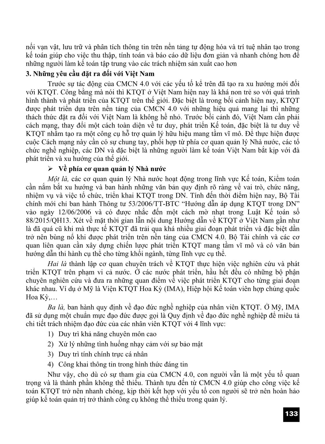 Tác động của cách mạng công nghiệp 4.0 đến kế toán quản trị và những vấn đề đặt ra đối với Việt Nam trang 5