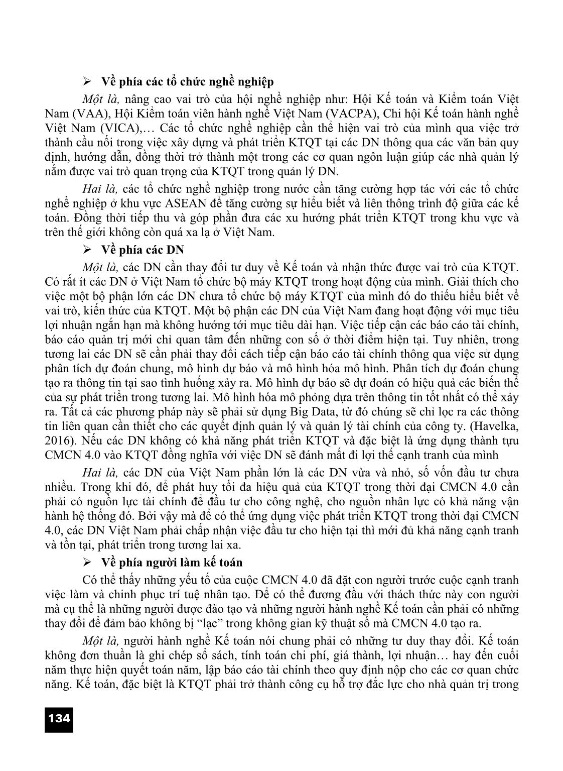 Tác động của cách mạng công nghiệp 4.0 đến kế toán quản trị và những vấn đề đặt ra đối với Việt Nam trang 6