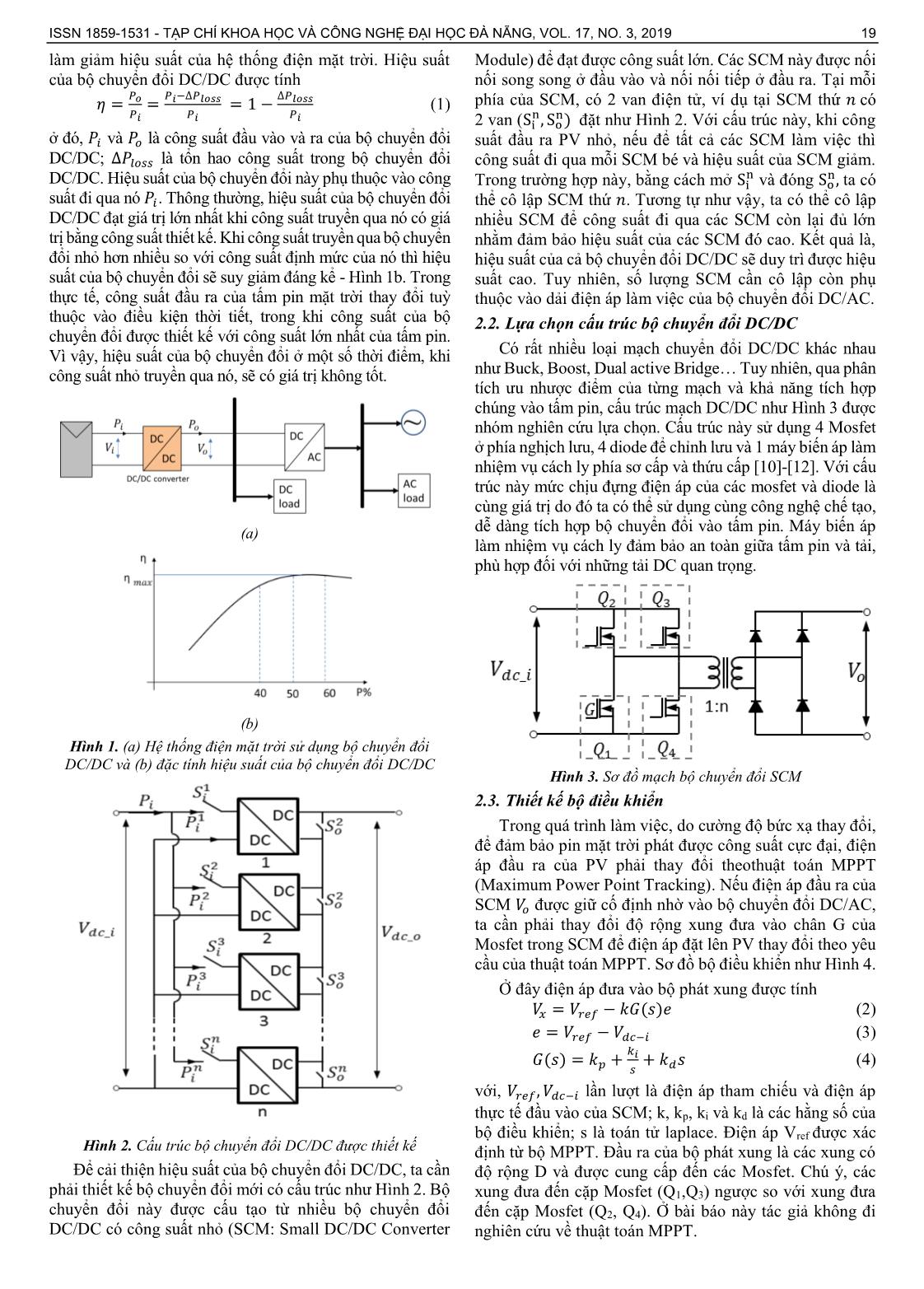 Thiết kế bộ chuyển đổi DC/DC mới cho hệ thống điện sử dụng năng lượng mặt trời trang 2