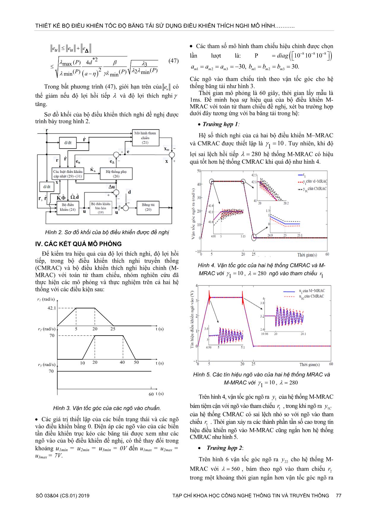 Thiết kế bộ điều khiển tốc độ băng tải sử dụng điều khiển thích nghi mô hình tham chiếu hiệu chỉnh với toán tử tham chiếu trang 6
