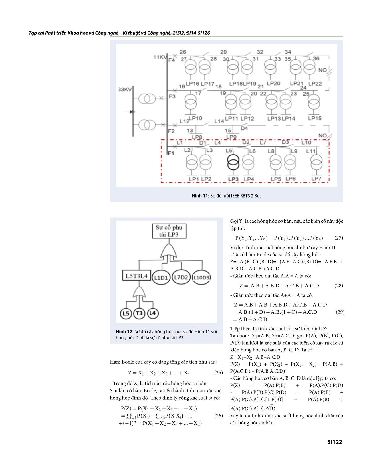 Tổng quan các phương pháp mô hình toán để đánh giá độ tin cậy trong hệ thống điện trang 9