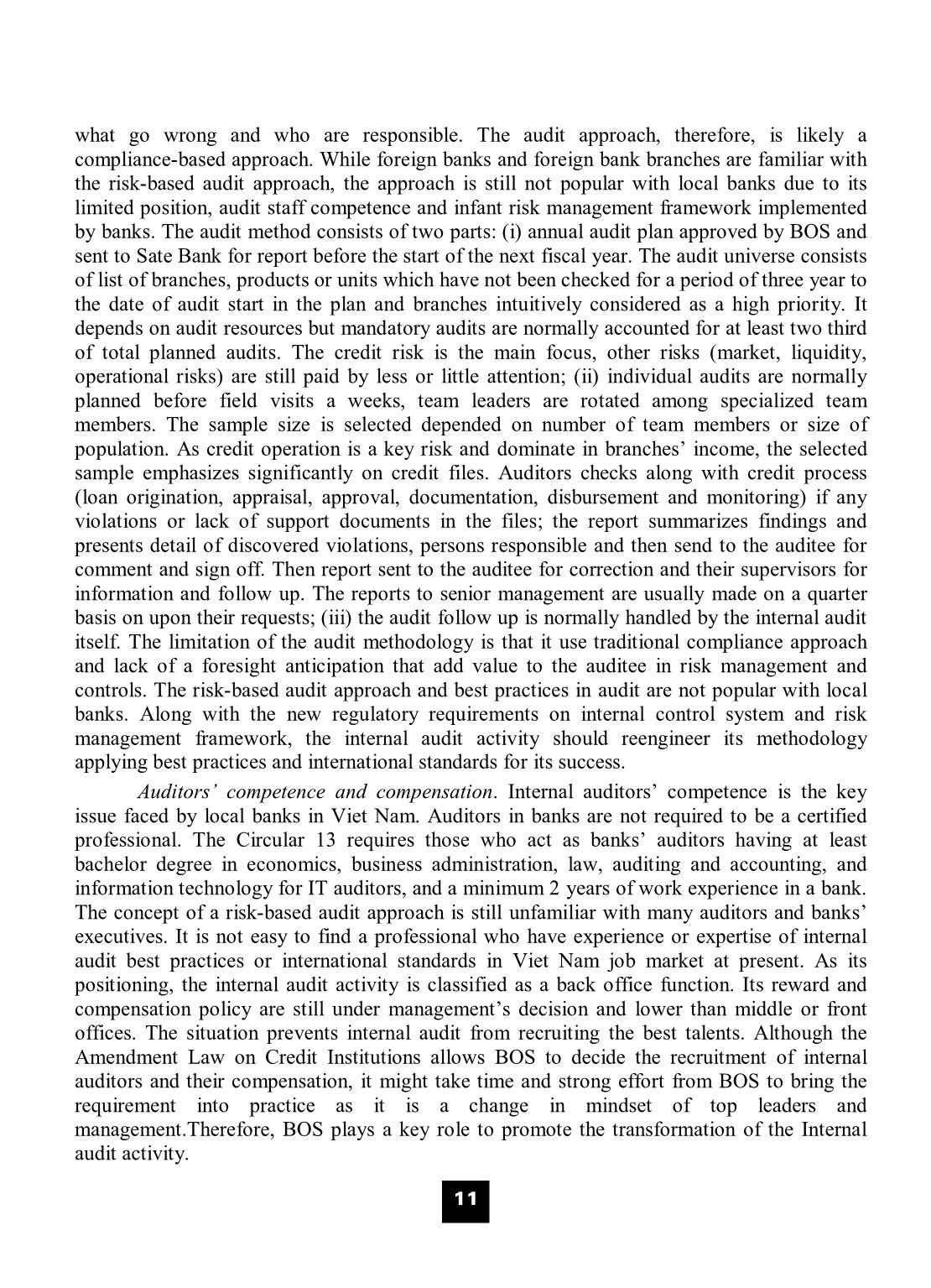 Transforming the internal audit activity: An imperative need for local banks in Viet Nam trang 3