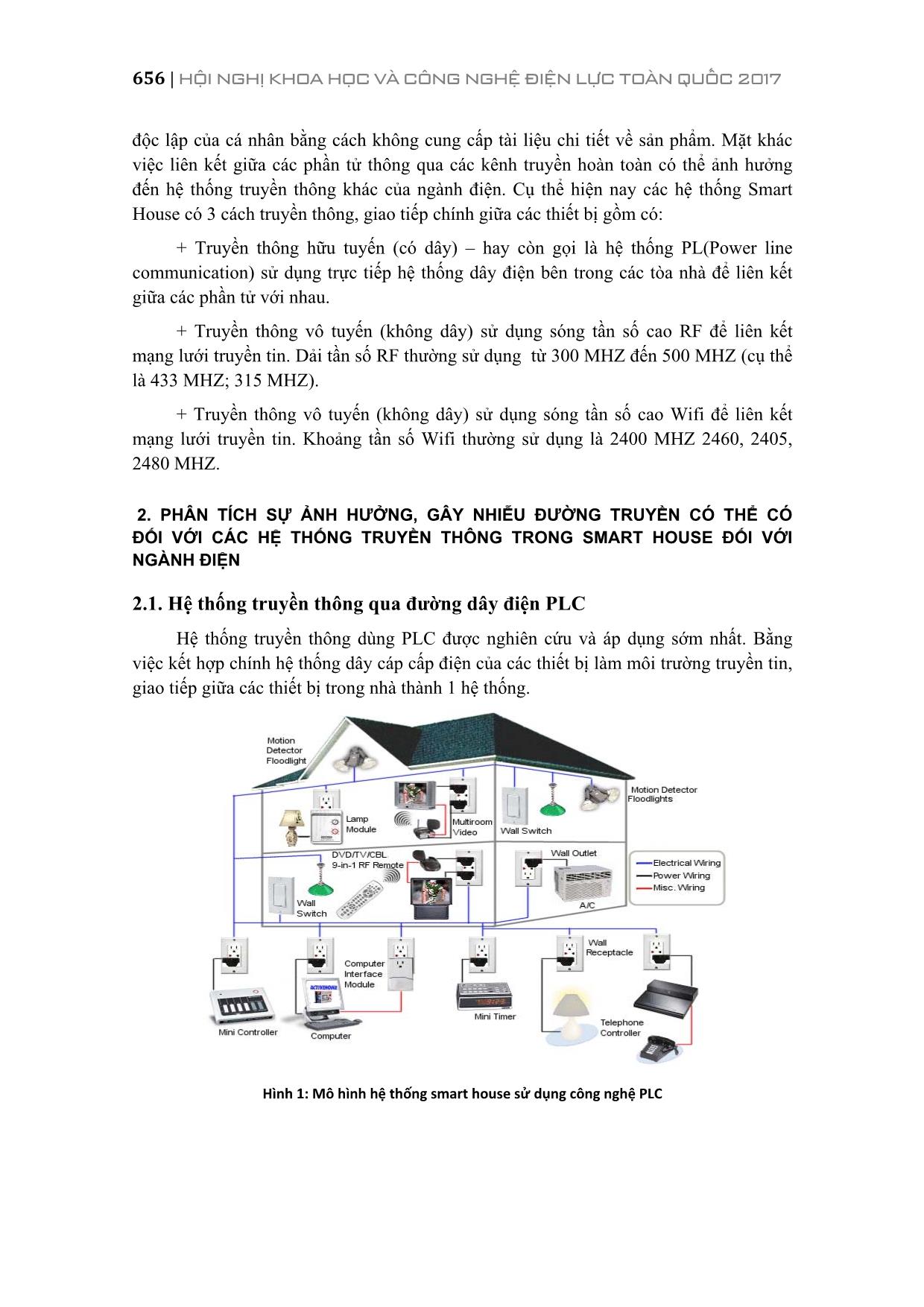 Truyền thông trong smart house và tác động với hệ thống điện Việt Nam trang 2