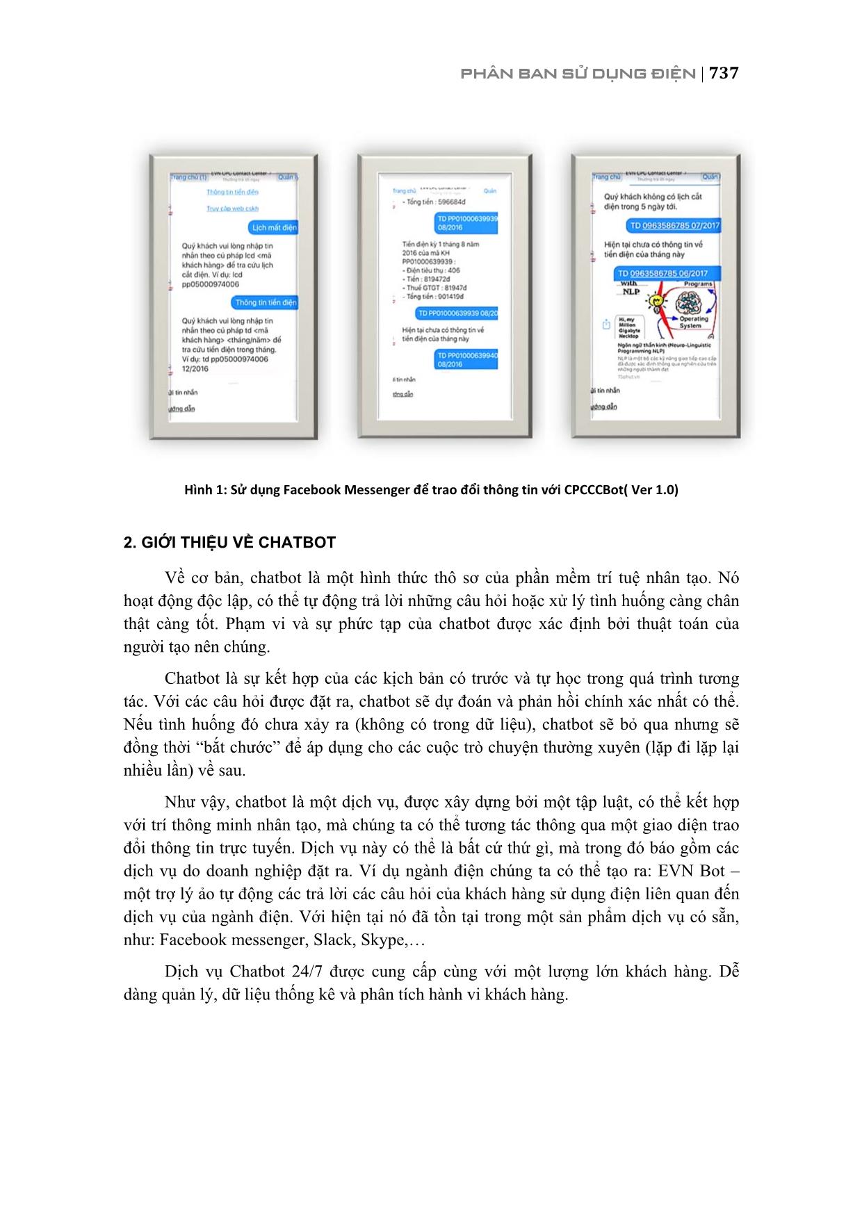 “Ứng dụng tự động trả lời trực tuyến khách hàng sử dụng điện qua Webchat” trang 3