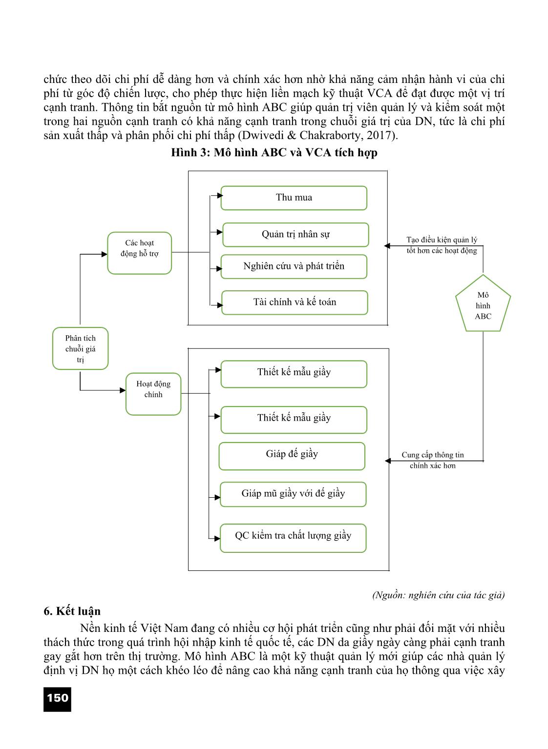 Vận dụng mô hình kế toán chi phí dựa trên hoạt động và tích hợp với chuỗi giá trị trong các doanh nghiệp da giầy Việt Nam trang 7