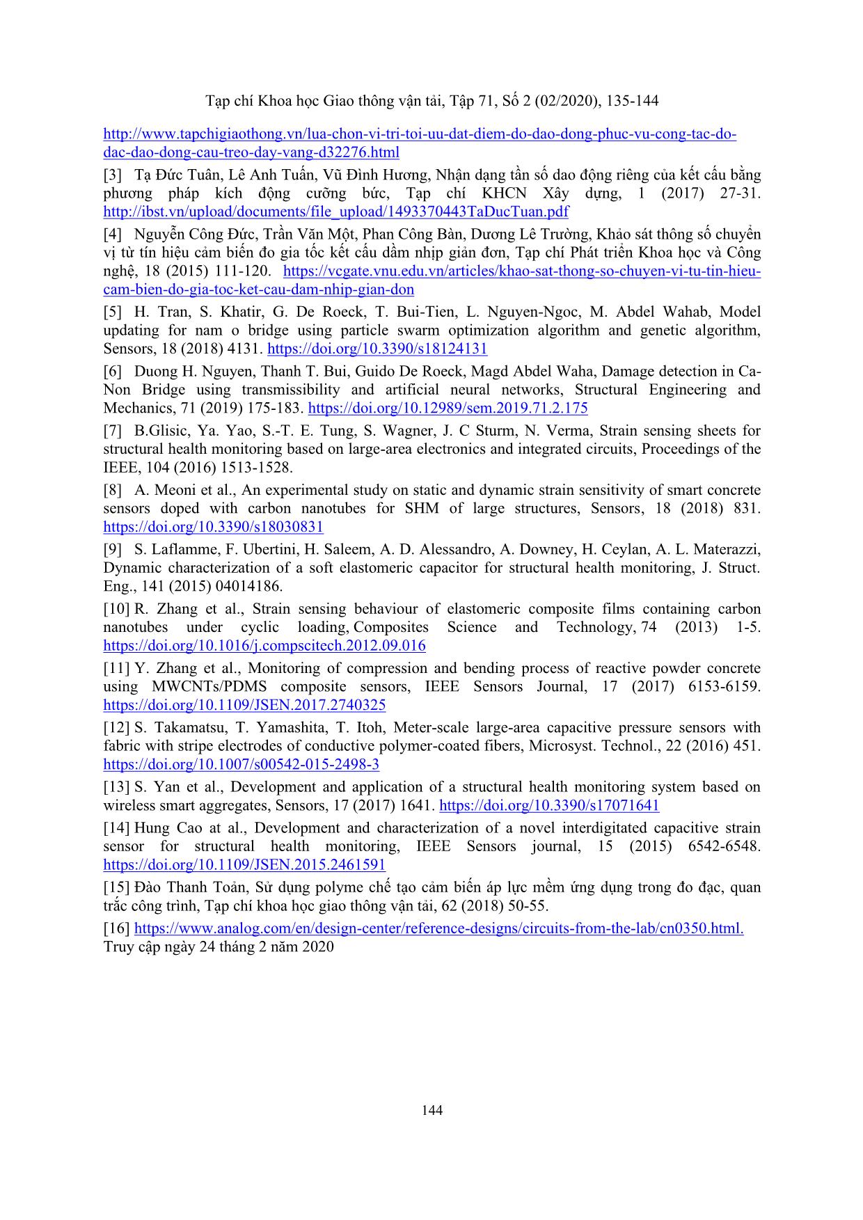 Wireless daq using piezoelectric sensor for vibration measurement of bridge structure trang 10