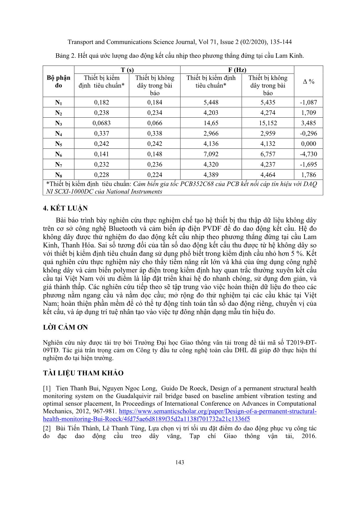 Wireless daq using piezoelectric sensor for vibration measurement of bridge structure trang 9