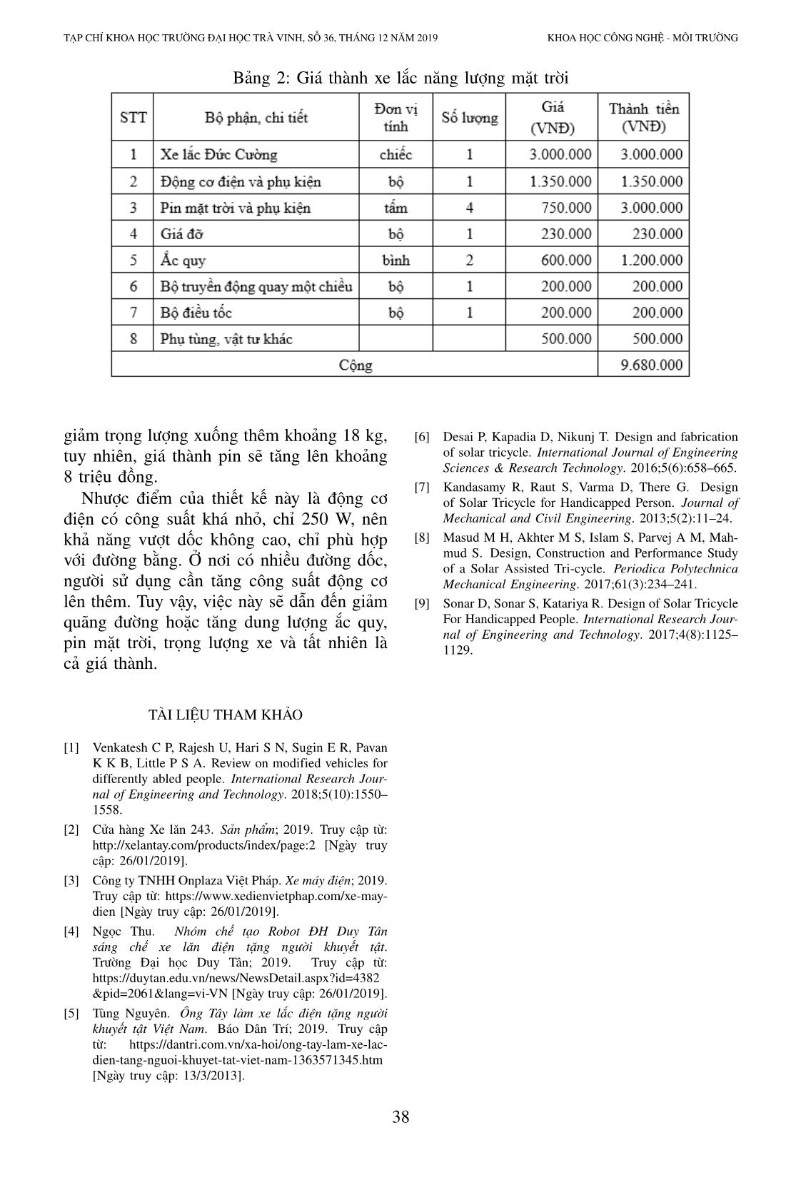 Thiết kế cải tạo xe lắc năng lượng mặt trời dùng cho người khuyết tật trang 8