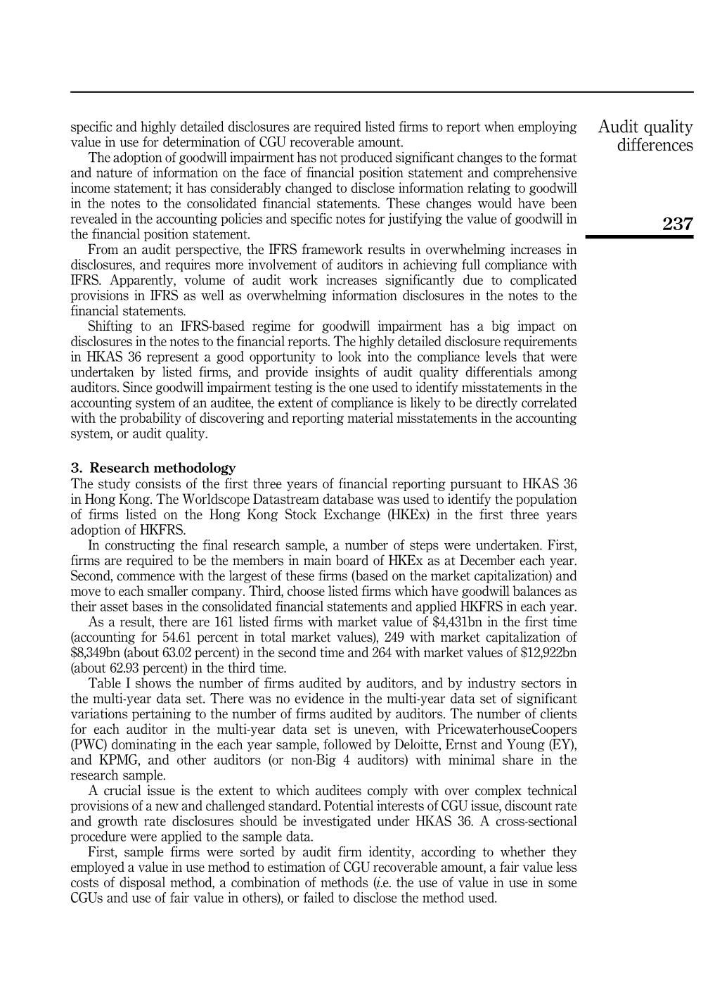 A longitudinal study of audit quality differences among independent auditors trang 4