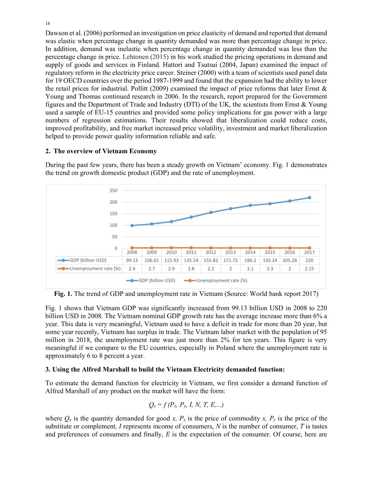 Application of Alfred Marshall model for estimating Vietnam electricity demand trang 2