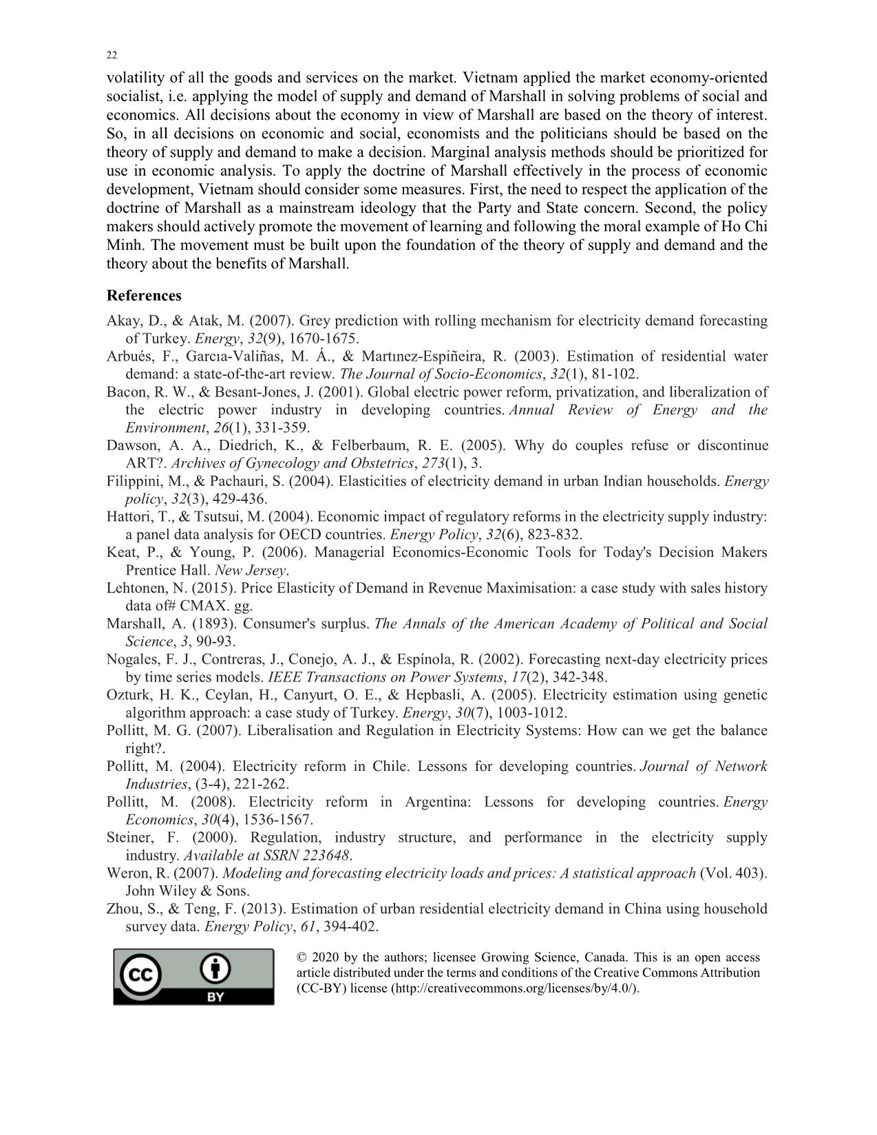 Application of Alfred Marshall model for estimating Vietnam electricity demand trang 6