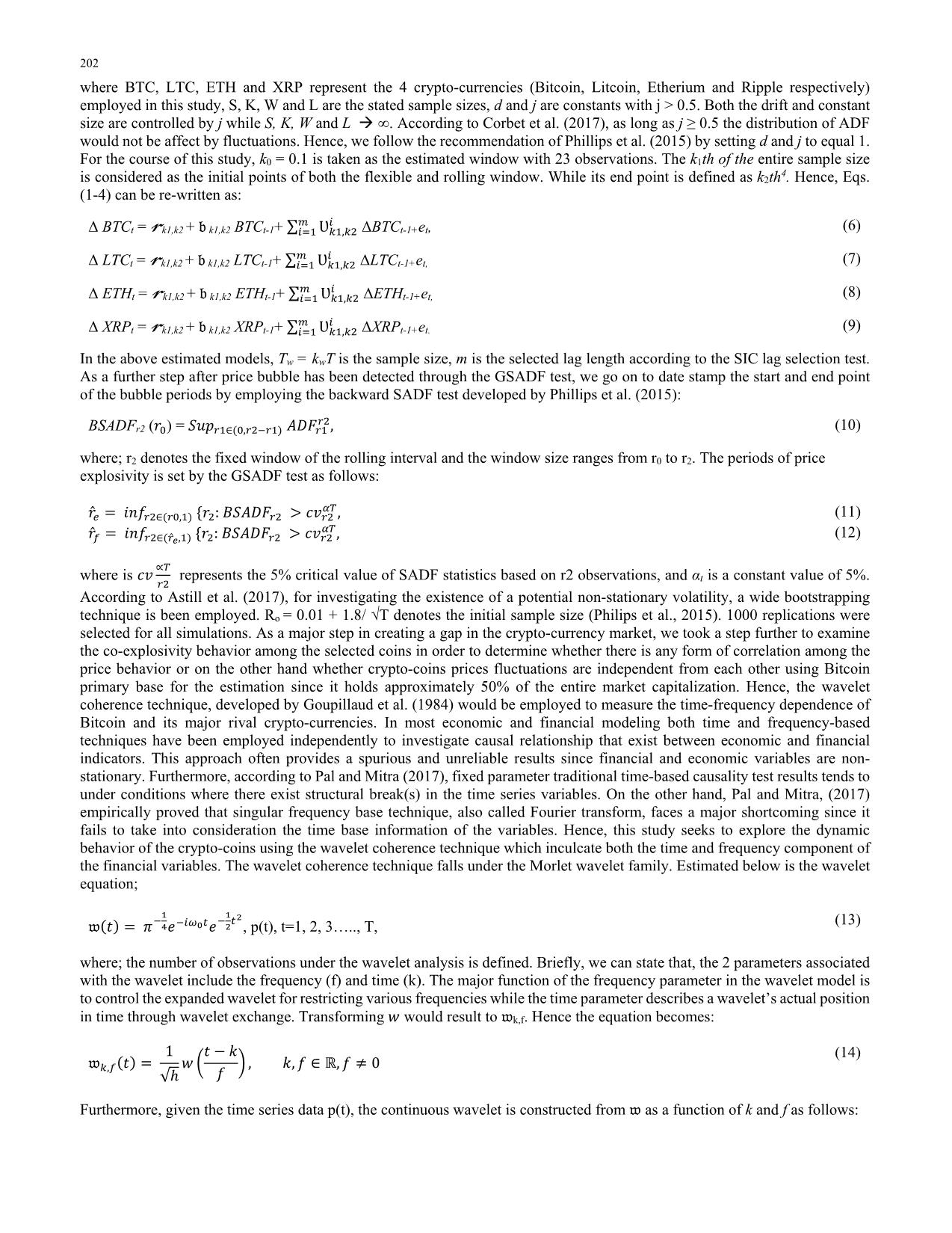 Crypto-Currency: Empirical evidence from GSADF and wavelet coherence techniques trang 4