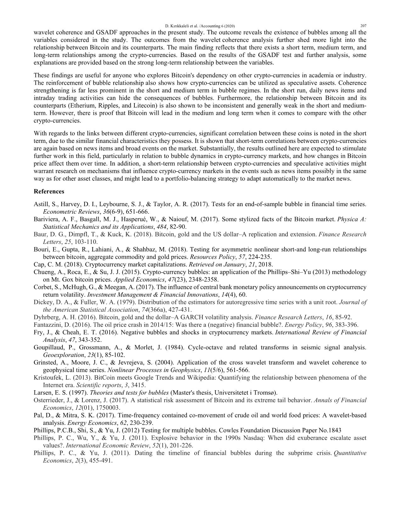 Crypto-Currency: Empirical evidence from GSADF and wavelet coherence techniques trang 9