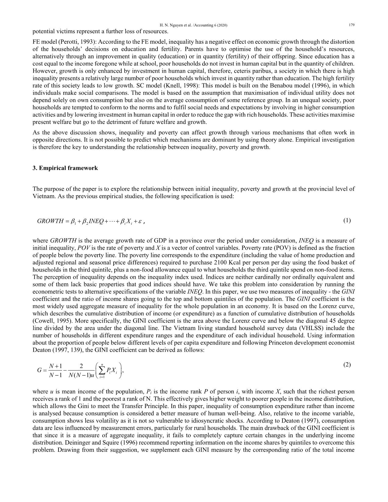 The linkages between growth, poverty and inequality in Vietnam: An empirical analysis trang 3