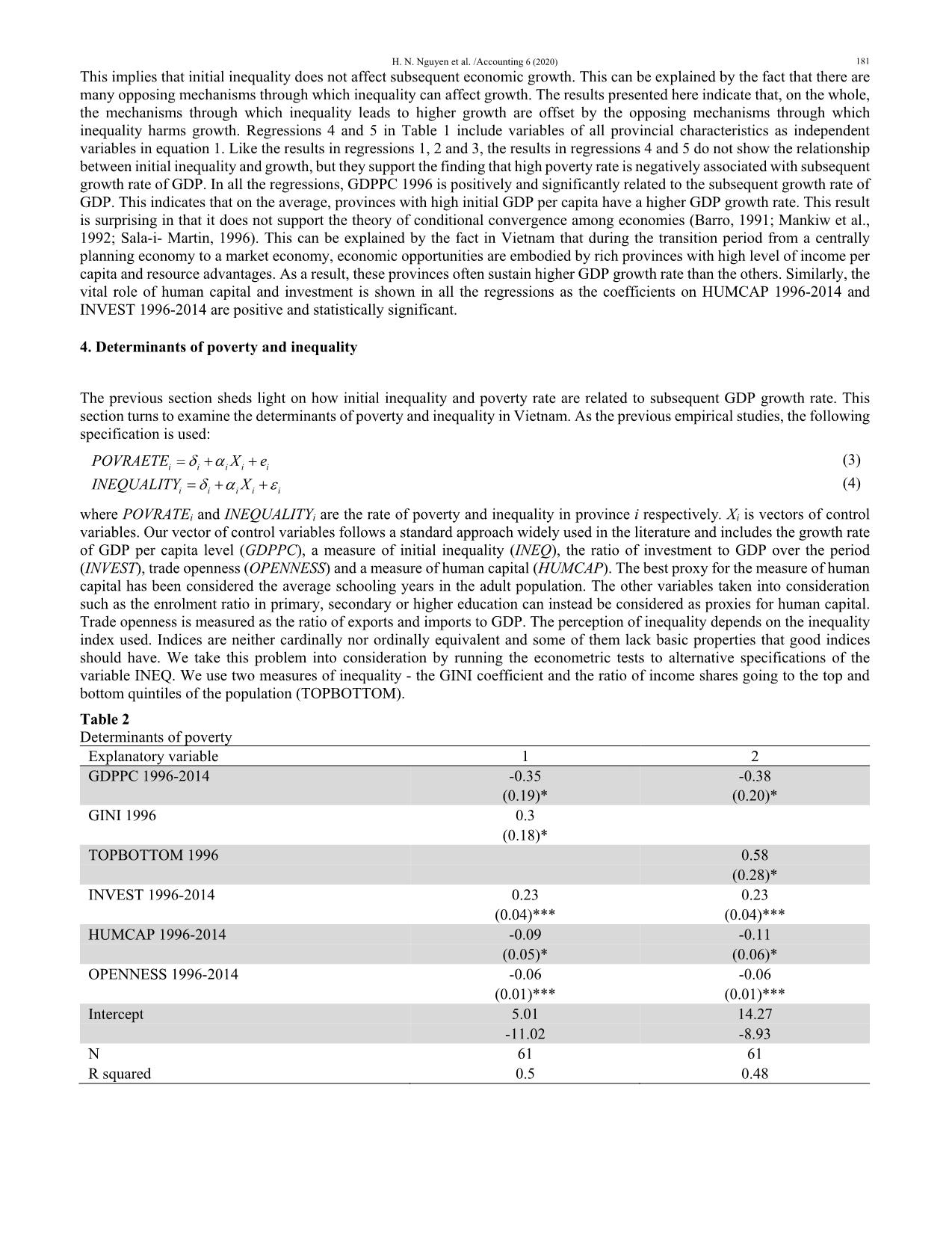 The linkages between growth, poverty and inequality in Vietnam: An empirical analysis trang 5