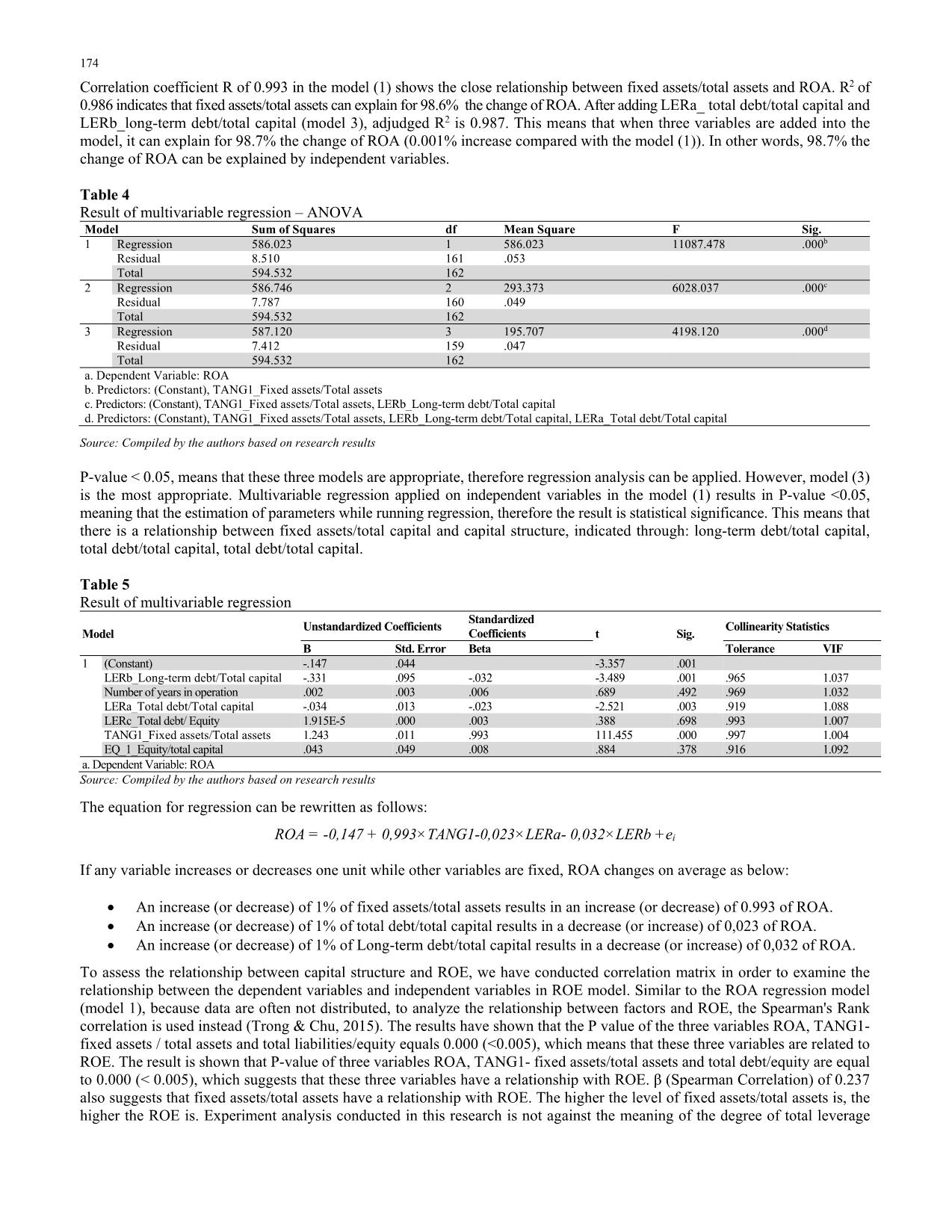 The impact of capital structure on the performance of construction companies: A study from Vietnam stock exchanges trang 6