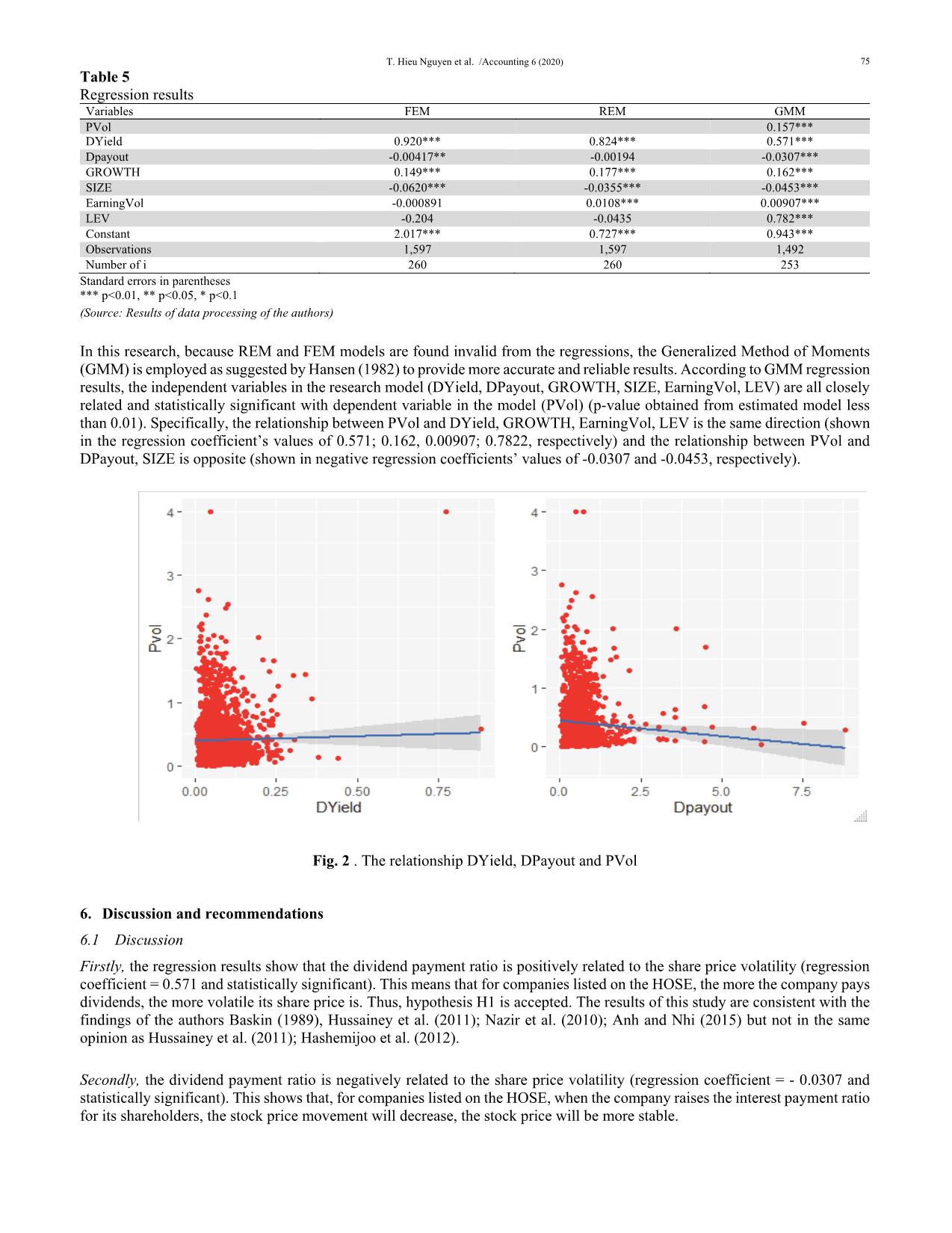 Dividend policy and share price volatility: empirical evidence from Vietnam trang 9