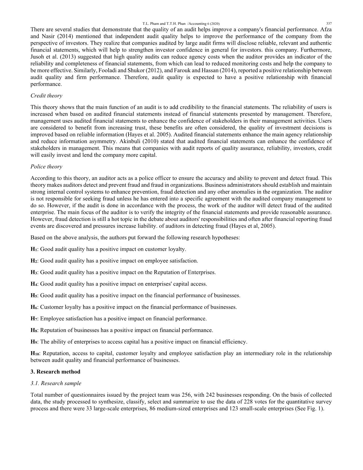 How to improve financial performance of tourism and travel enterprises: The case of Vietnam trang 3