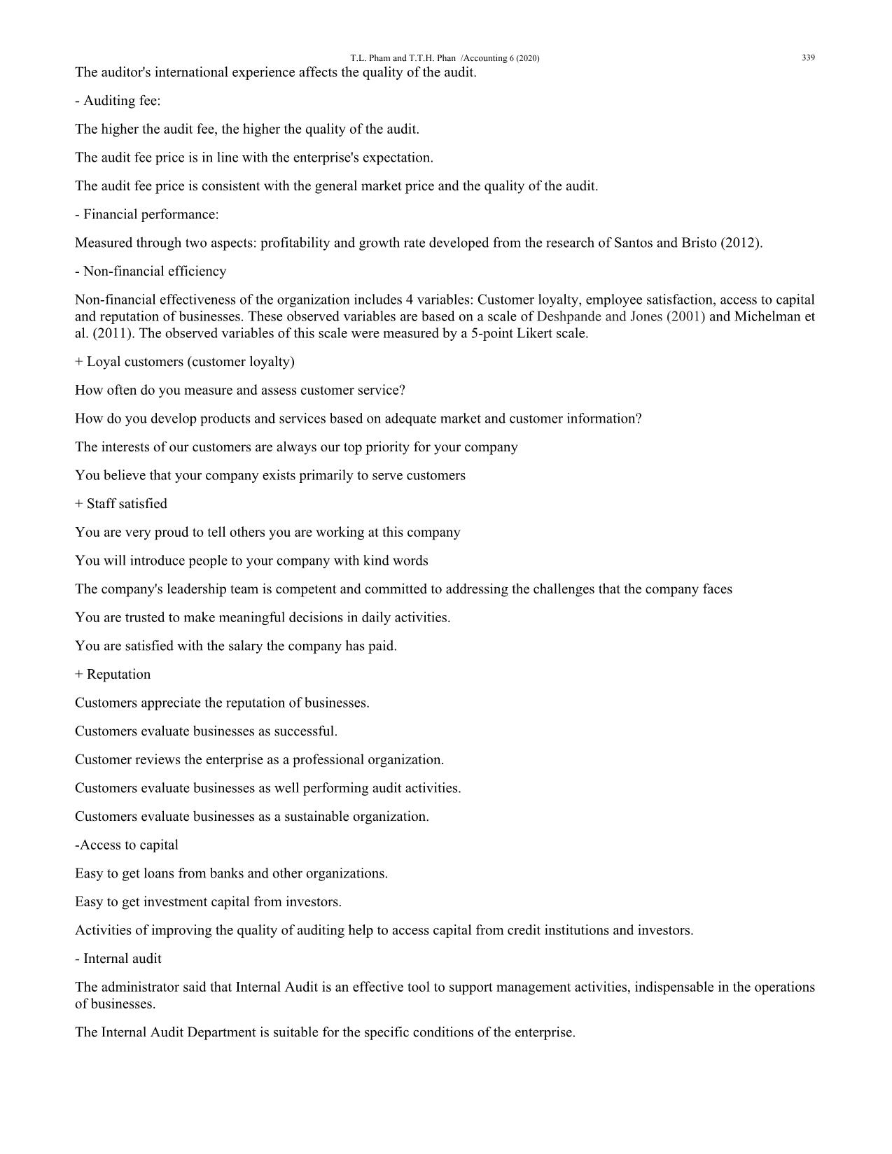 How to improve financial performance of tourism and travel enterprises: The case of Vietnam trang 5