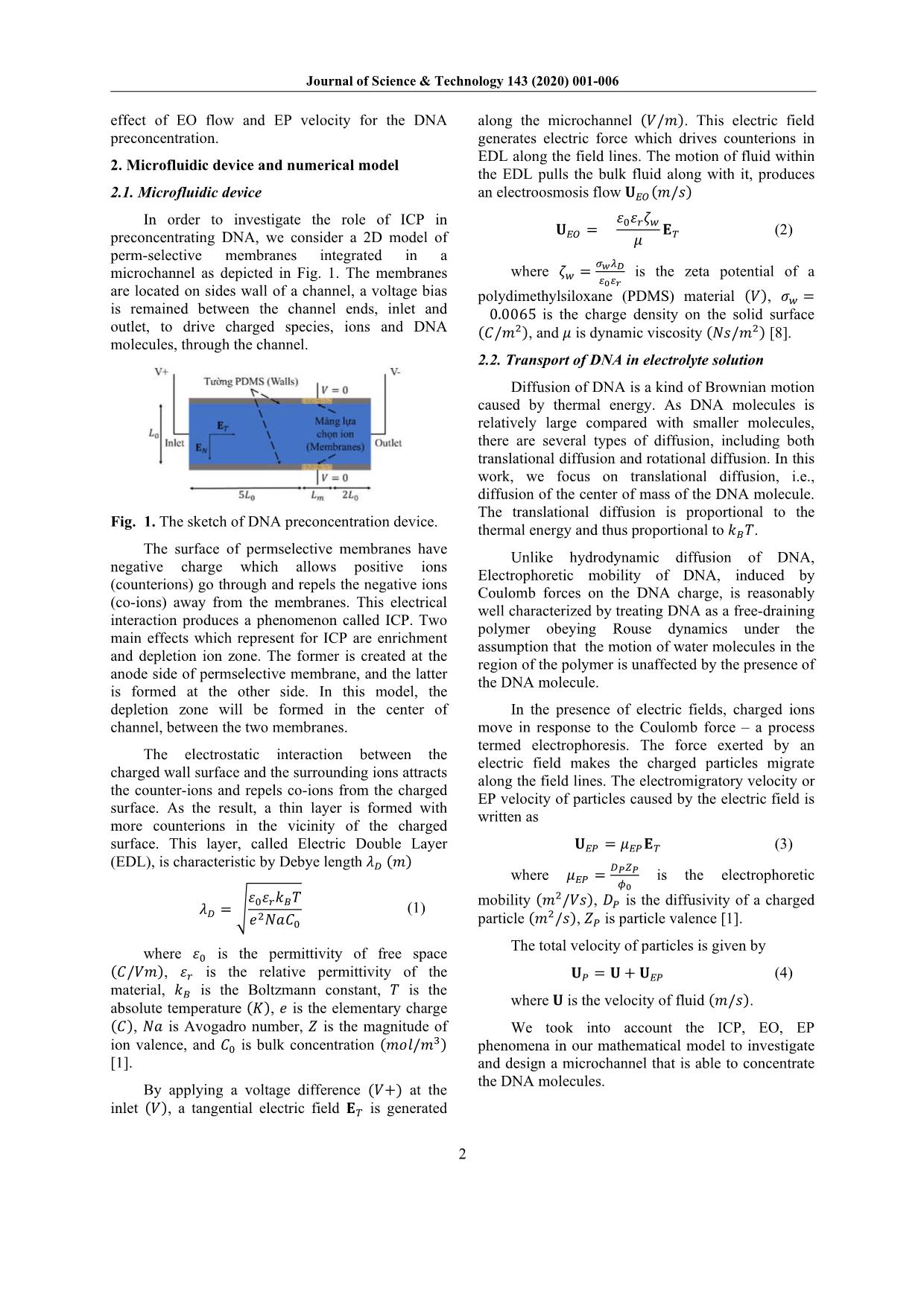 Study and Modeling DNA-Preconcentration Microfluidic Device trang 2